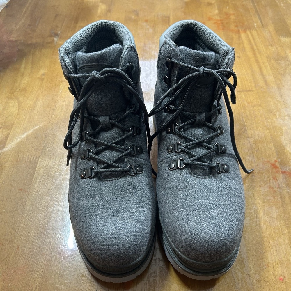 Lugz Men's Grotto Tweed Ankle Boots Gray Size 11
